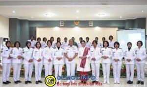 Dankodaeral IX Didampingi Ketua Kodaeral IX Gabungan Jalasenastri Koarmada RI Hadiri Tasyakuran Hari Jadi Korps Wanita TNI AL Ke-63