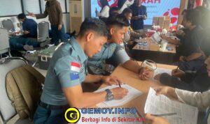 Prajurit Lanal Bintan Donorkan DarahUntuk Kemanusiaan, Tunjukkan Sinergi dan Kepedulian Sosial Yang Nyata