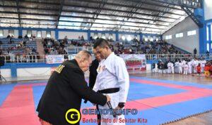Cari Bibit Atlet Karate, Lanal Banjarmasin Gelar Kejuaraan Karate Lemkari Kalsel II