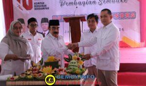 Gelar HUT ke-18, Gerindra Bagi Bibit Pohon Buah ‘Simbol’ Keberlanjutan Perjuangan