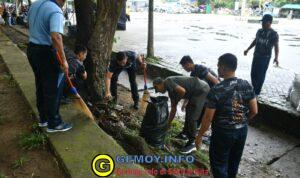 Lanal Banjarmasin Bersama TNI, POLRI dan Pemda Kalimantan Selatan Laksanakan Bakti Kebersihan