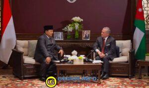 Prabowo dan Raja Yordania Tegaskan Komitmen Solusi Dua Negara untuk Perdamaian Palestina