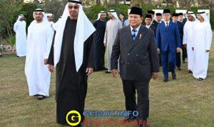 Prabowo Temui Presiden MBZ Bahas Penguatan Investasi Saat Lawatan ke UEA