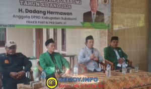 Anggota DPRD Kabupaten Sukabumi, H. Dadang Hermawan Aspirasi Jalan Rusak dan Dukungan Kegiatan Keagamaan