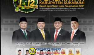 Ketua DPRD Sukabumi WTP ke-12 Jadi Bukti Tata Kelola Keuangan Daerah Secara Profesional dan Bertanggung Jawab