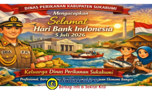Dinas Perikanan Sukabumi Ucapkan Selamat Hari Bank Indonesia 2026