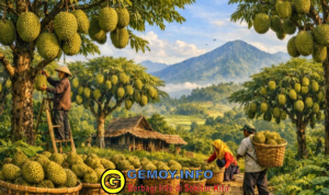 Kekayaan Alam Desa-Desa Kecamatan Cikakak Aneka Macam Durian dari Hasil Perkebunan