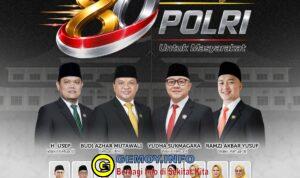 Ketua DPRD Kabupaten Sukabumi Ucapkan Selamat Hari Bhayangkara ke-80