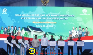 Prabowo Saksikan Akad Massal KPR FLPP untuk 62.710 Penerima, dari Guru SD hingga Pengemudi Ojol