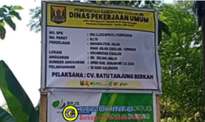 Sukabumi Mubarokah, Perbaikan Jalan Menuju Wisata Geyser Cisolok Oleh Dinas PU Sukabumi
