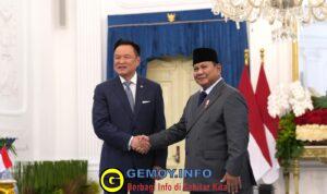 Prabowo dan PM Thailand Komitmen Tingkatkan Perdagangan hingga USD 20 Miliar pada 2030