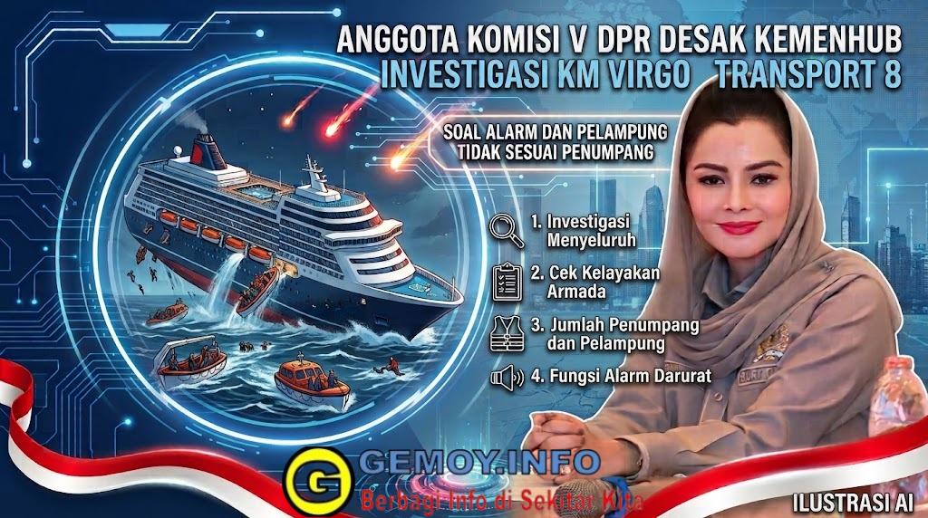Anggota Komisi V DPR desak Kemenhub investigasi KM Virgo Transport 8 soal alarm dan pelampung tidak sesuai penumpang