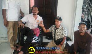 Bantu Warga yang Dua Tahun Menderita Stroke di Babakanmulya, DPC Gerindra Kuningan Berikan Kursi Roda